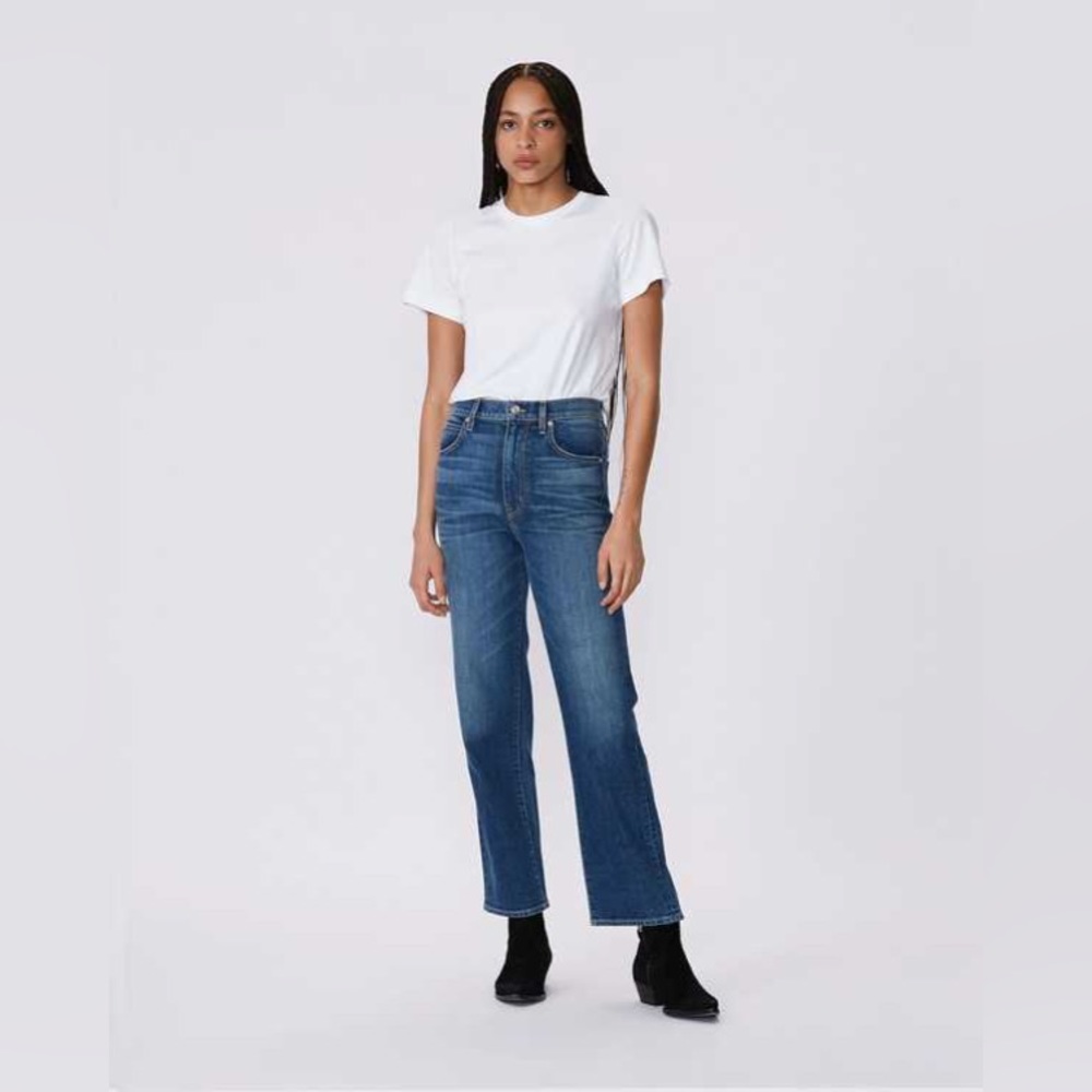 SLVRLAKE 25 London Ankle Mulholland Drive Straight Leg Jeans